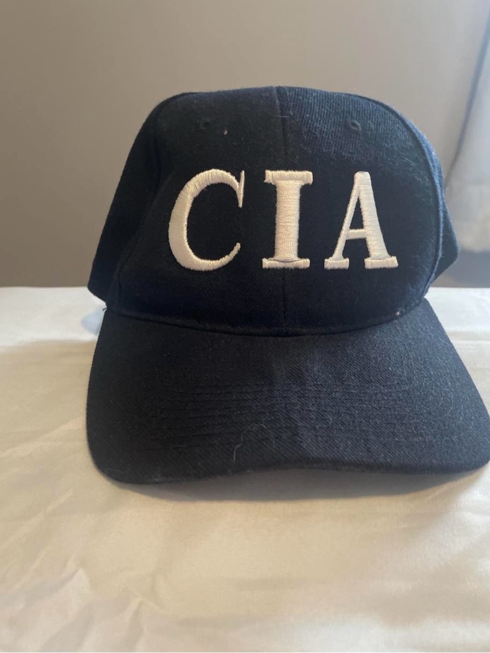 Black 'CIA' Embroidered Baseball Cap